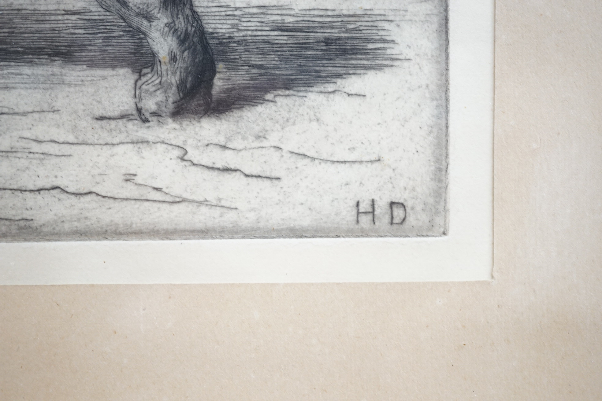 Herbert Dicksee RE (1862-1942), etching, 'A Bengal Tiger', artist's proof, signed in pencil, blindstamped, limited to 100, published by Frost & Reed, Ltd., Bristol & London, 1915, 21 x 36cm. Condition - good